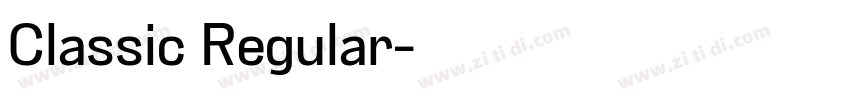 Classic Regular字体转换